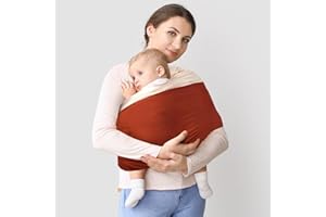 TKKOK Baby Wrap Carrier, Unisex Baby Carrier, Lightweight & Ultra Soft, Easy to Wear Baby Wrap, Perfect for Newborn Toddlers