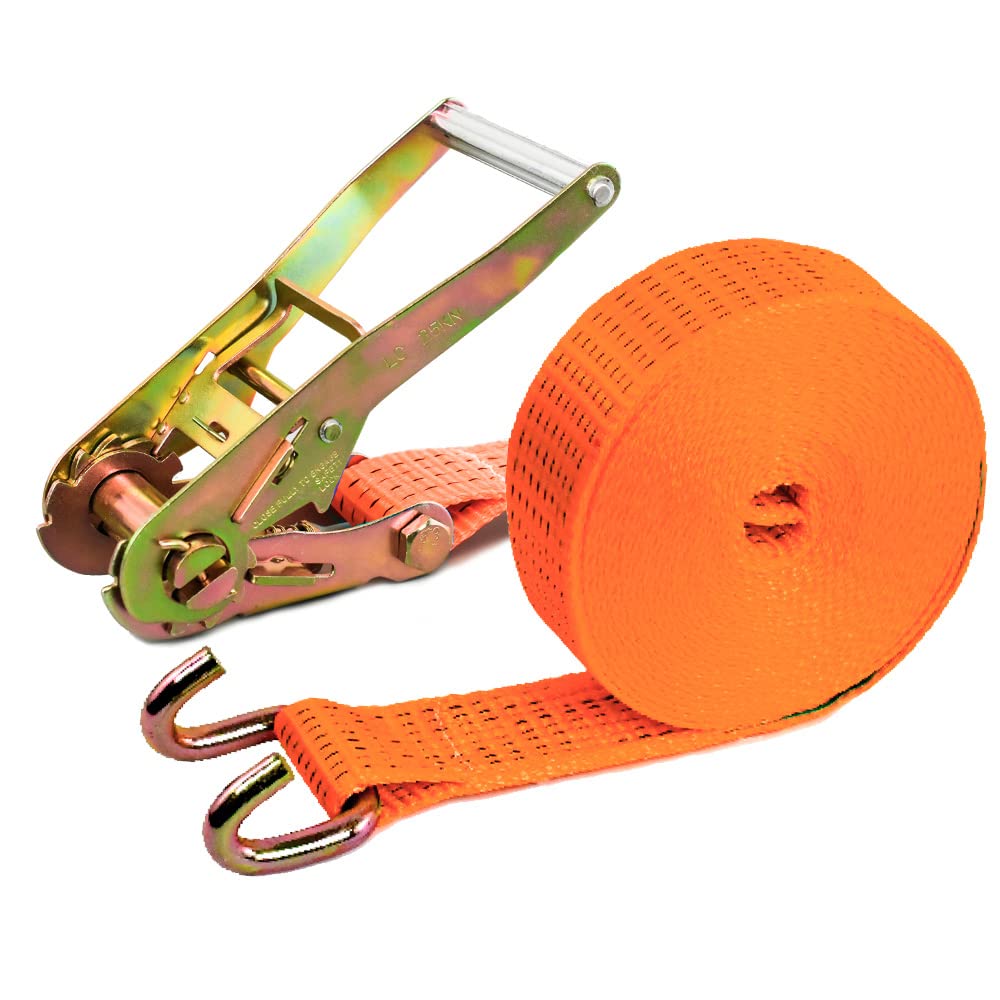 PONSA R50GA - TIE DOWN STRAP 8.5M – Heavy duty RATCHET STRAP with hooks - Breaking strength 8 ton – 8000 kg