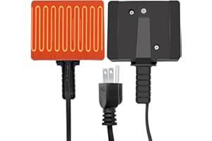 EXMIATOV 300W 1190 1190X Magnetic Engine Heater for Jeep Trucks Farm Machinery Diesel Vehicles,120V Surface-Thermostat Control for Oil Pan and Engine Block Heating