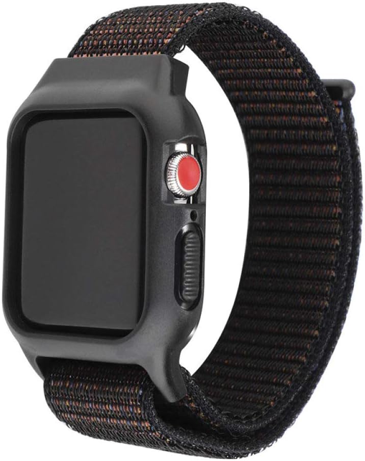 WTYCHS Sport Nylon Loop Bracelet,Watch Band Protective Case Cover,for Apple Watch 4 5 Strap Case 38 42mm Watchbands Accessories 40 44mm for Iwatch 3 2