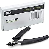 trueCABLE Precision Sharp Flush Cutter, 1 Pack, Wire Cutting Pliers for Ethernet Cable Preparation, Electronics, Jewelry & Crafts, Hardened Carbon Steel with Non-Slip Handle, Cut Wire Up To 16 AWG