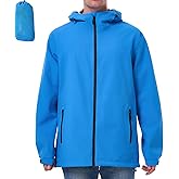 ACCNUO Rain Jacket Men Waterproof Lightweight Mens Rain Jackets Waterproof With Hood for Cycling Hiking Climbing
