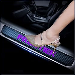 kaiweiqin 4Pcs Car Door Sill Scuff Plate Cover for