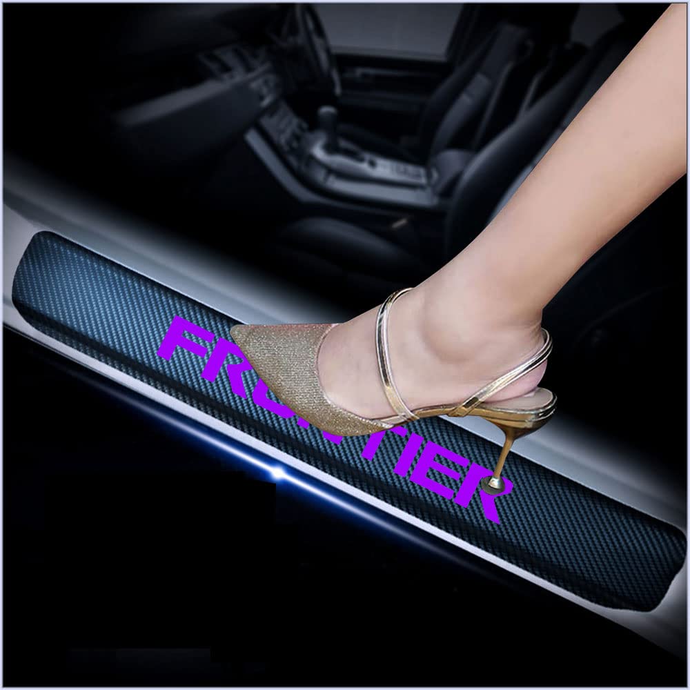 kaiweiqin 4Pcs Car Door Sill Scuff Plate Cover for