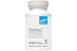 XYMOGEN DioVasc - Support for Healthy Veins, Capillaries, Blood Circulation - Micronized Diosmin for Enhanced Absorption - Blood Flow Supplement, Helps Promote Normal Lymphatic Drainage (60 Capsules)