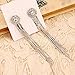 Latigerf Fashion Jewelry Women's Silver tone Long Tassels Screw Back Clip on Earring for Girl Rhinestone