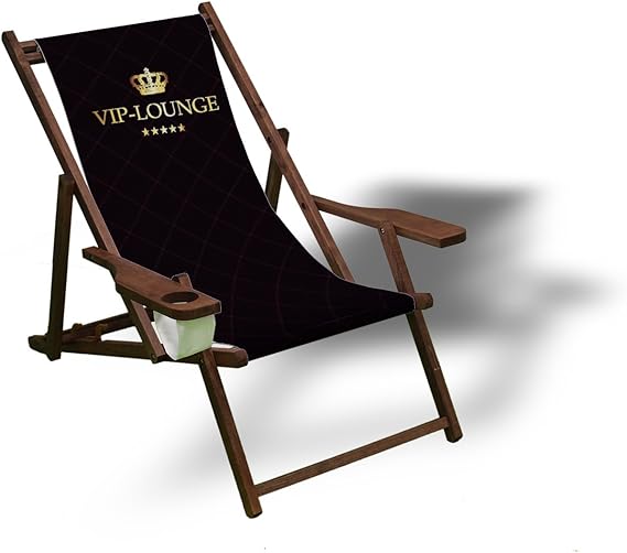 Amazon.de: Printalio - VIP - Liegestuhl Bedruckt Balkon Garten