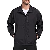 Aoyoting Mens Windbreaker Jackets Lightweight Travel Jackets Packable breathable