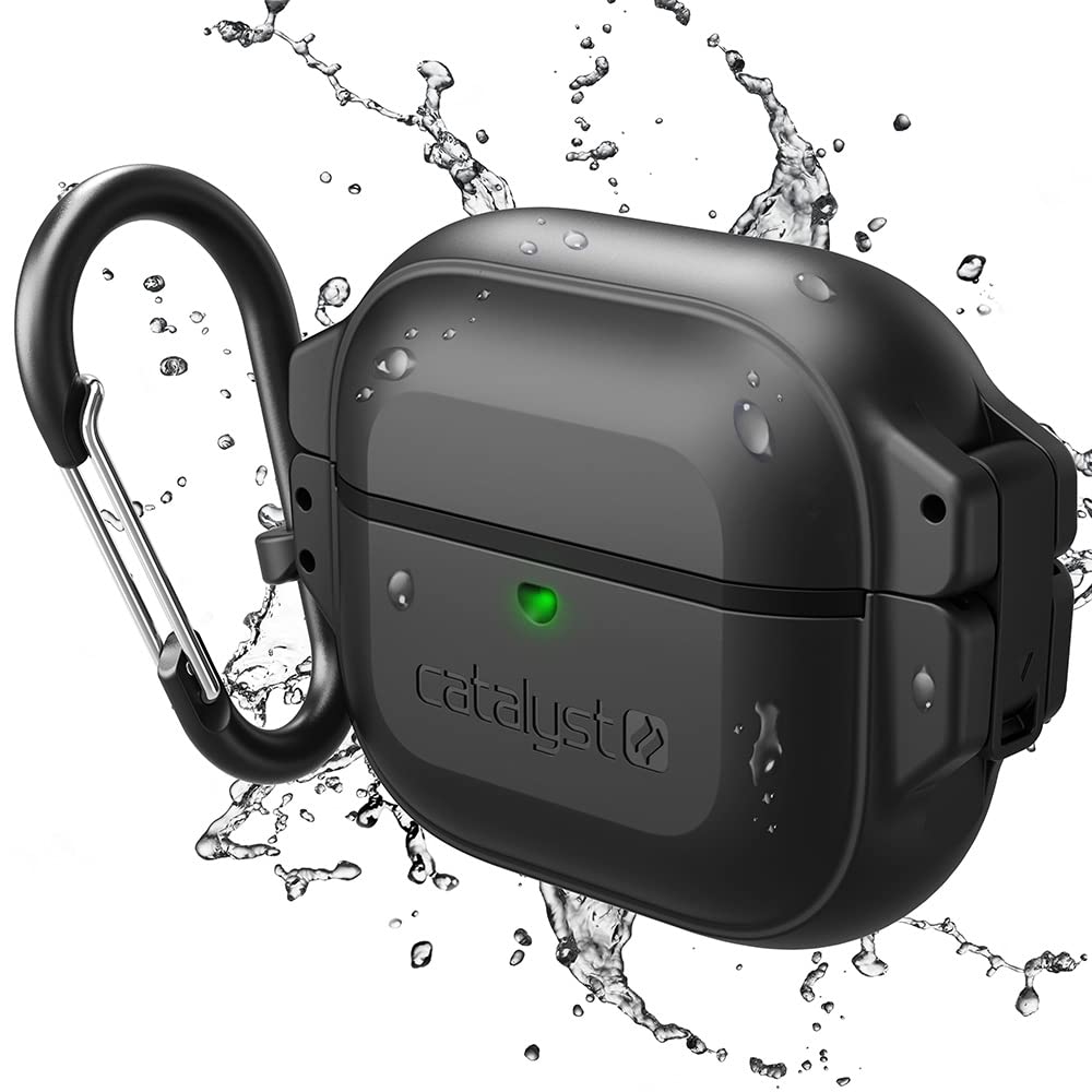 Catalyst Case for AirPods 3, 330ft Waterproof & Shockproof Protection with Carabiner