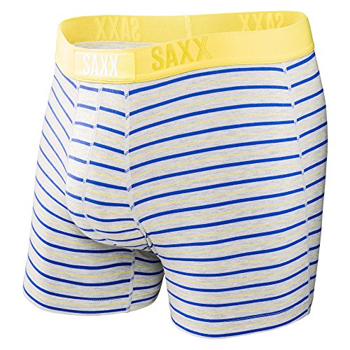 Saxx Mens Vibe Modern Fit Lifestyle Boxers Underwear X-Large Pathfinder Stripe