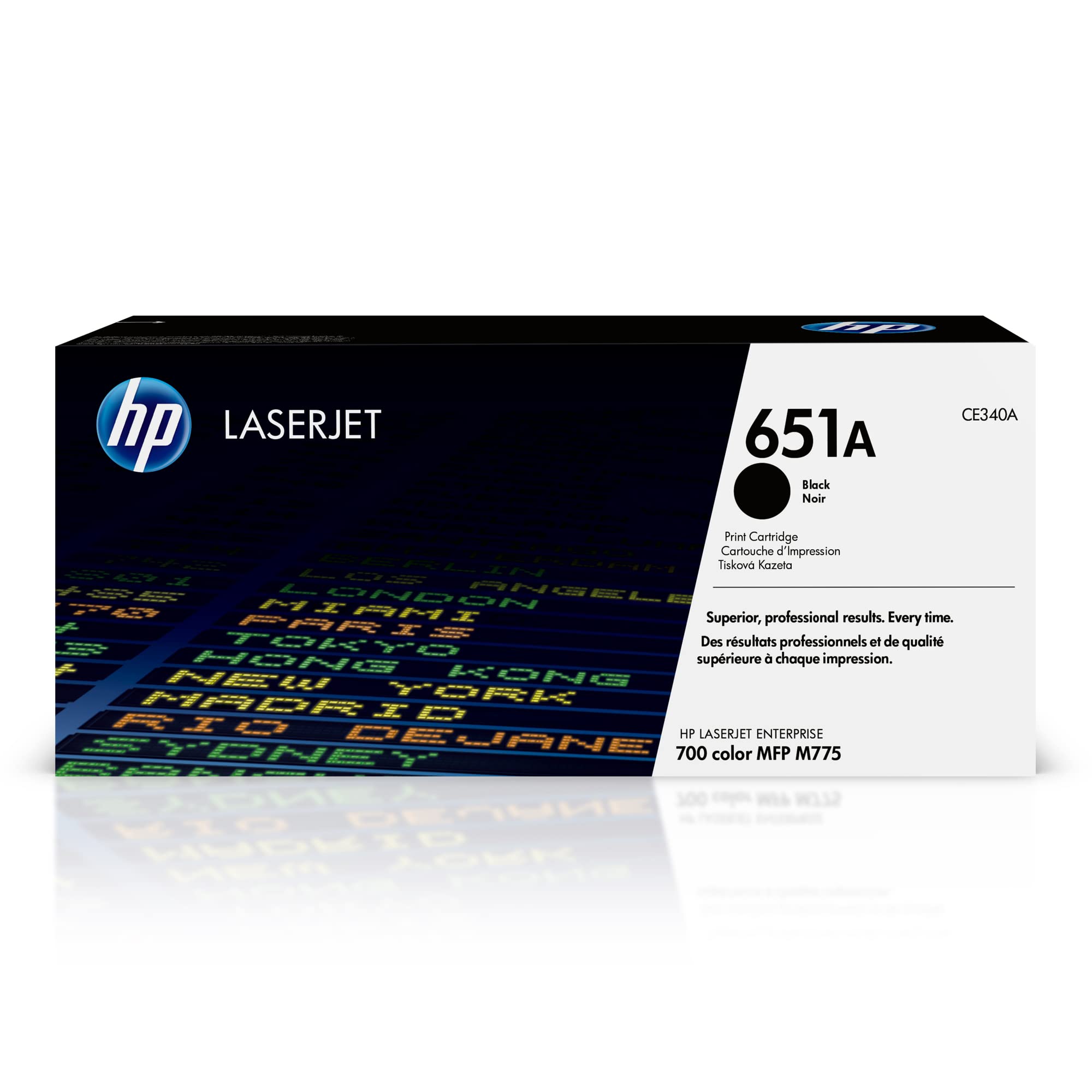 HP CE340A 651A Original LaserJet Toner Cartridge, Black, Single Pack
