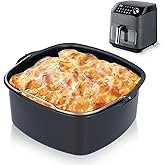 7 Inch Air Fryer Cake Pan - Nonstick Baking Barrel Mold for Bread Cheesecake Loaf, Compatible with HD9925 HD9860 HD9905 01, Dishwasher Safe & Easy Clean(18cm/7in)