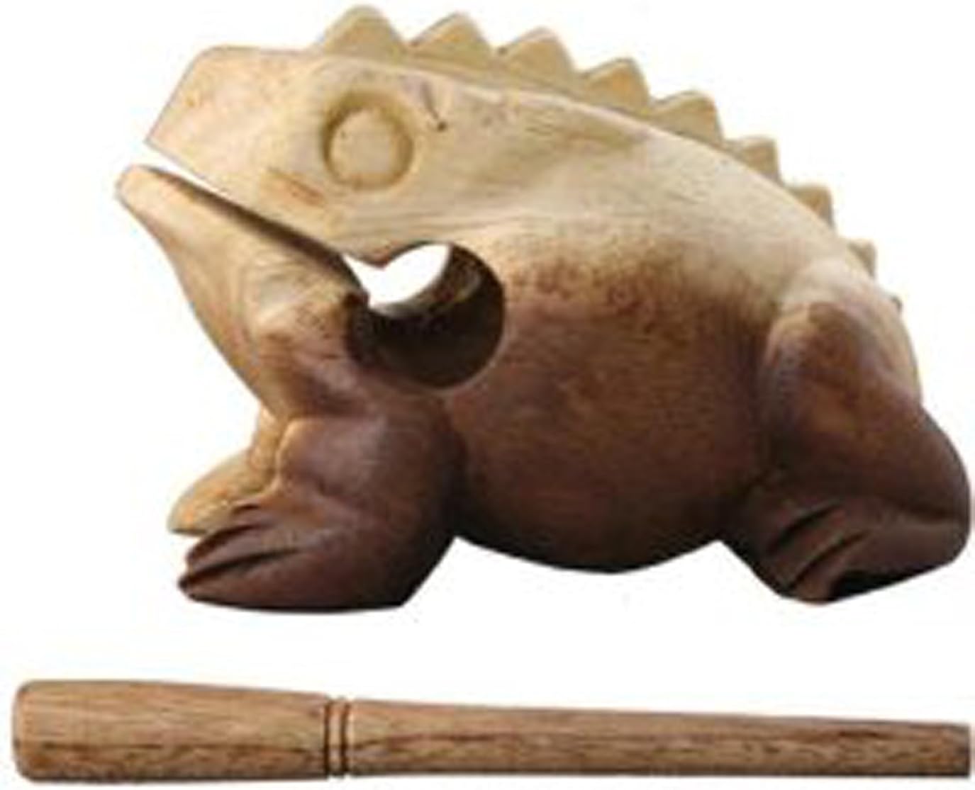 Large Wood Percussion Frog, 5" long, Wood Guiro Apparel