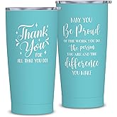 Cwutoba Thank You Gifts for Women, Employee Gifts, Team Appreciation Gift for Employee, Inspirational Corporate Gift for Volunteer Teacher Nurse Coworker 20oz Tumbler