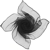 Boolavard 1950's Plain Square Chiffon 50's Neck 4 Seasons Scarf Wrap