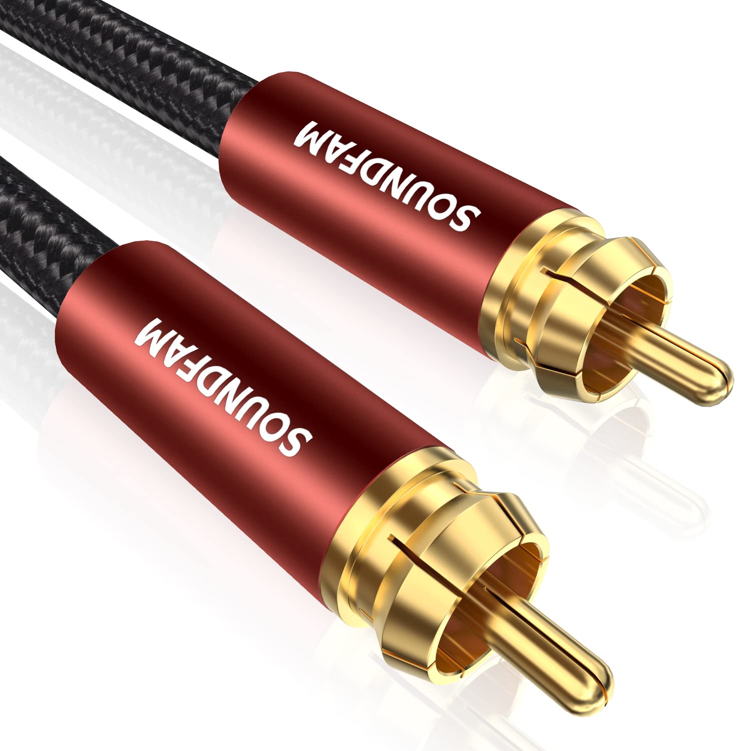 Photo 1 of SOUNDFAM RCA Subwoofer Cable Premium Digital Audio Coaxial Cable - 10 Feet