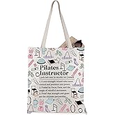 WCGXKO Pilates Instructor Tote Bag Pilates Teacher Appreciation Accessories Pilates Workout Gift