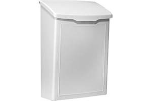 ARCHITECTURAL MAILBOXES 2681W White Marina Wall Mount Mailbox, Small