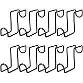 Xaajooio 8 Pcs 4 Inch Heavy Duty Metal Tack Hook Over Rail Bridle Hooks & Horse Water Bucket Hooks Hangers for Stable, Fence, Garage, Cloakroom