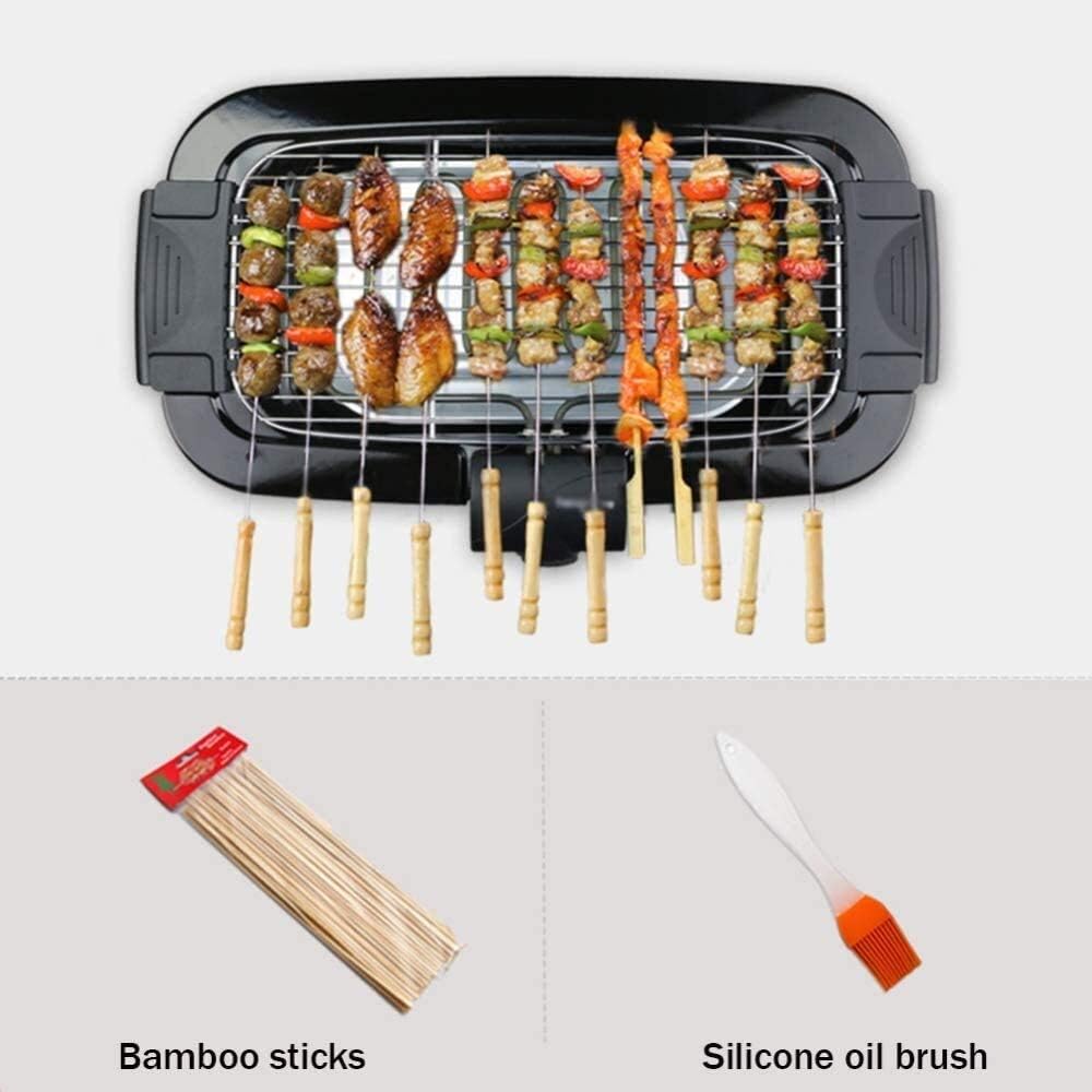 Review Indoor Electric Barbecue Grill Smokefree Portable Table BBQ ...