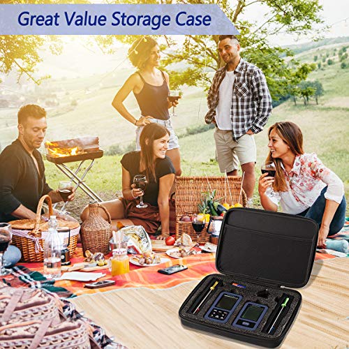 ENZOO Digital Meat Thermometer with 4 Probes and Carrying Case, 500FT