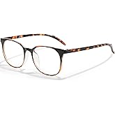 ANRRI Blue Light Blocking Glasses Anti Eye Strain Computer Glasses Filter UV400 Lightweight Frame Eyeglasses for Women Men