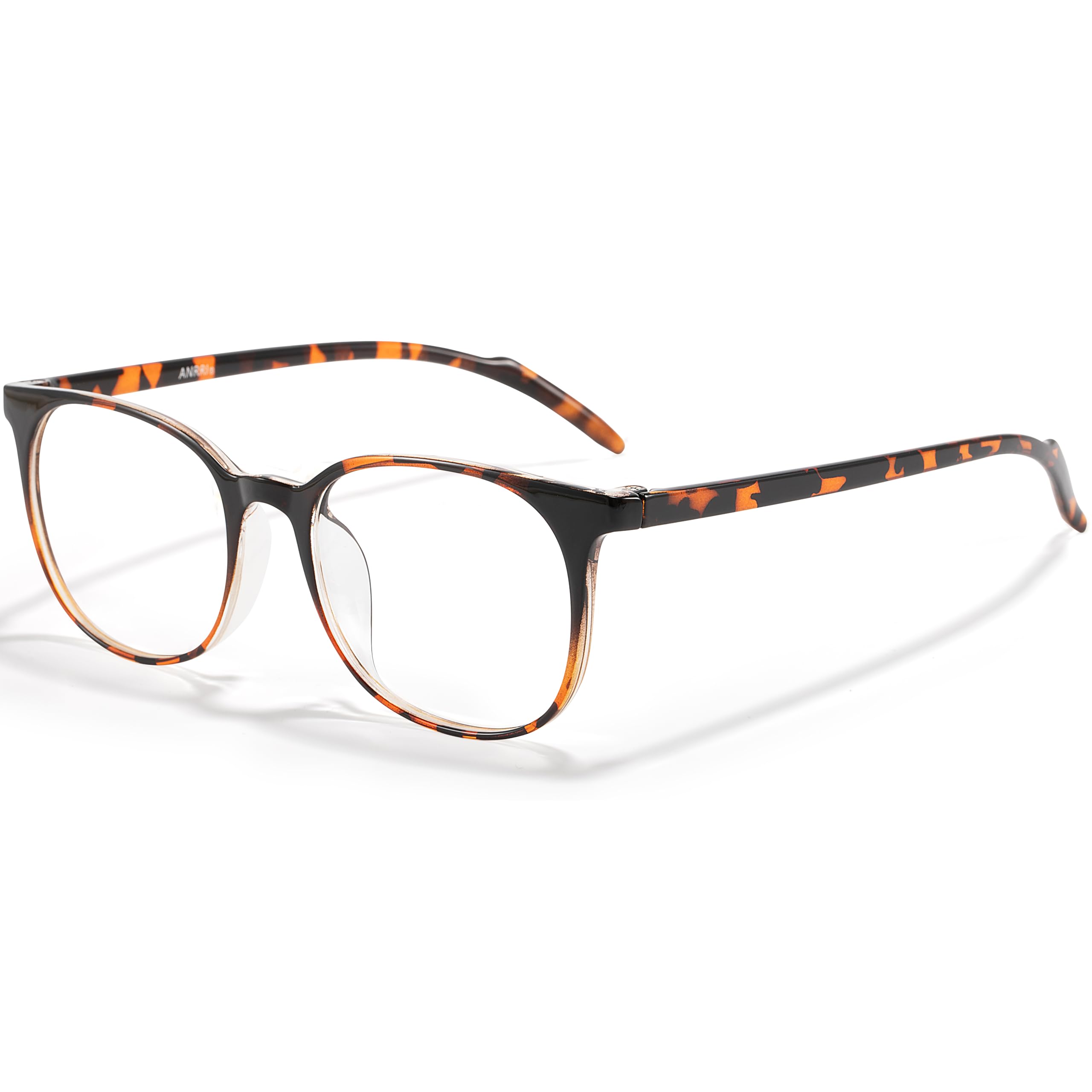 ANRRI Blue Light Blocking Computer Glasses UV Protection Anti Eyestrain Gaming Glasses, Men Women (Tortoise)