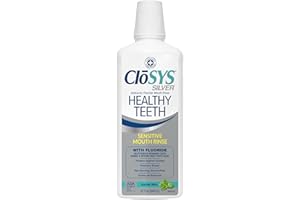 Closys Healthy Teeth Anti-Cavity Oral Rinse Mouthwash with Fluoride, Non-Burning, Non-Irritating – 32 Fl Oz