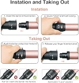 JAETON 3-in-1 Hair Curling Wand Set Ceramic Tubes 9-18mm 13-25mm 19-32mm view 2