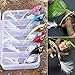 Sougayilang Jigs Fishing Lures Sinking Metal Spinner Bait Micro Jigging Bait-E-2.56in/0.42oz-5PCS with Box