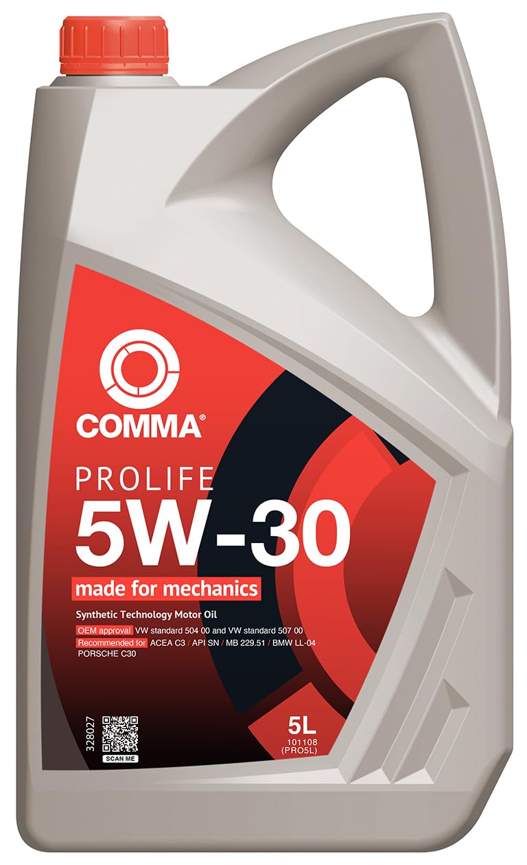 Comma PRO5L 5L Prolife Fully Synthetic 5W30 Motor Oil