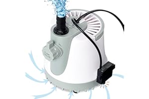 MSELTOS 1/20HP 660 GPH Automatic Small Sump Pump 8.2 ft Max Head 110V Submersible Water Pump for Swimming Pool Cover Garden Pond Basement, Quiet HVAC Condensate Pump for Dehumidifier AC, Auto Shut Off