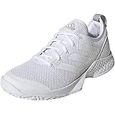 adidas Courtflash White/White/Silver Metallic 9 B (M)