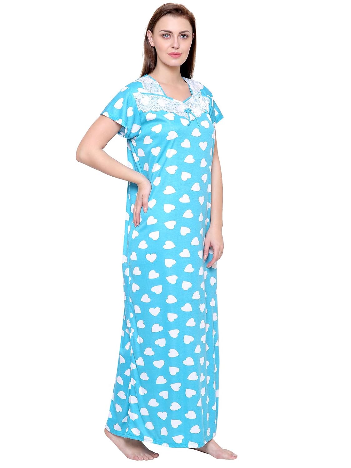 secret wish women's hosiery nighty (free size) _ nt_e119