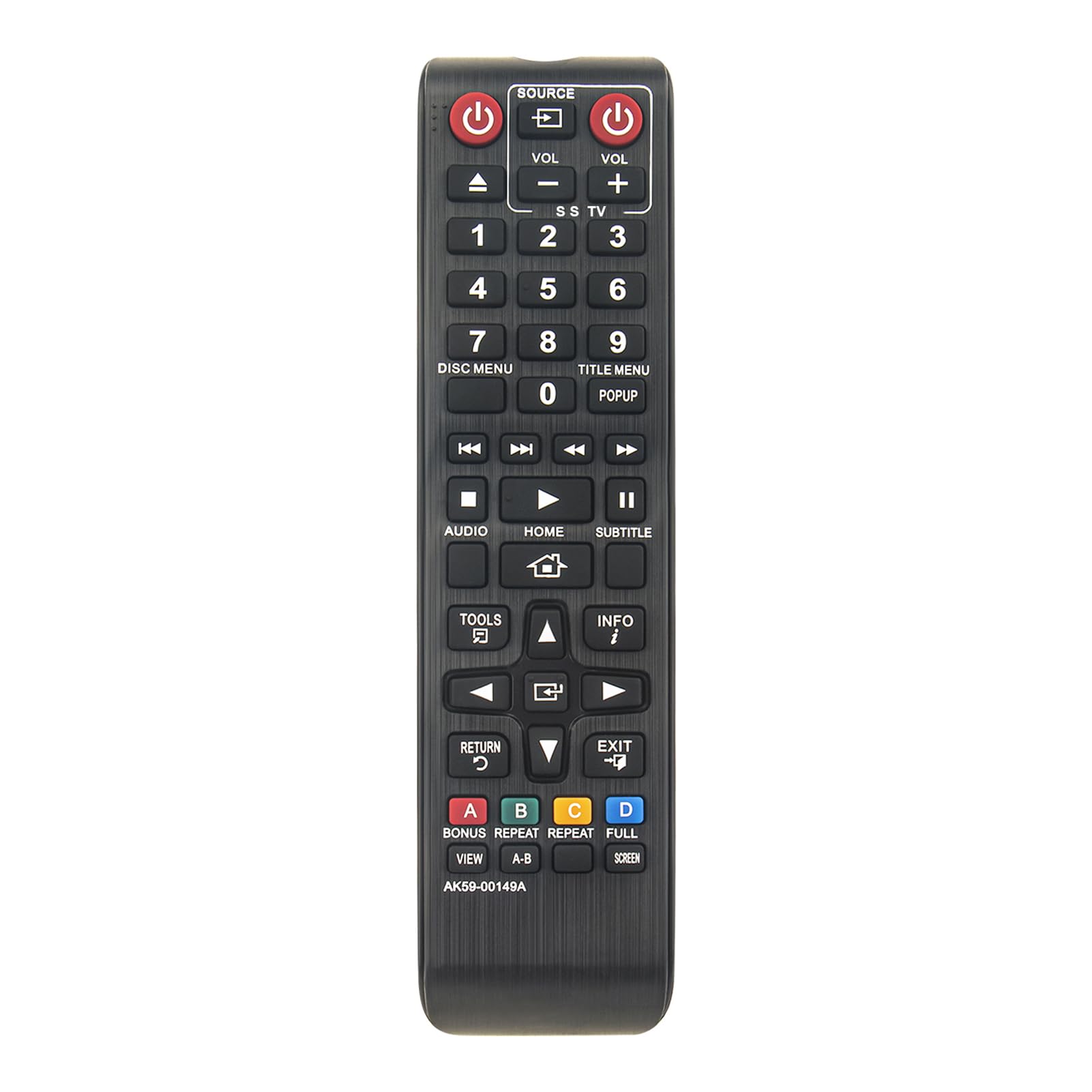 ALLIMITY AK59-00149A Remote Control Replace for Samsung BD-E5200 BD-E5300 BD-E5500 BD-E5900 BD-E6100 BD-ES5000 BD-ES5000 BD-ES5300 BD-ES6000 BD-ES6000E BD-ES7000 BD-F5100 BD-F5500