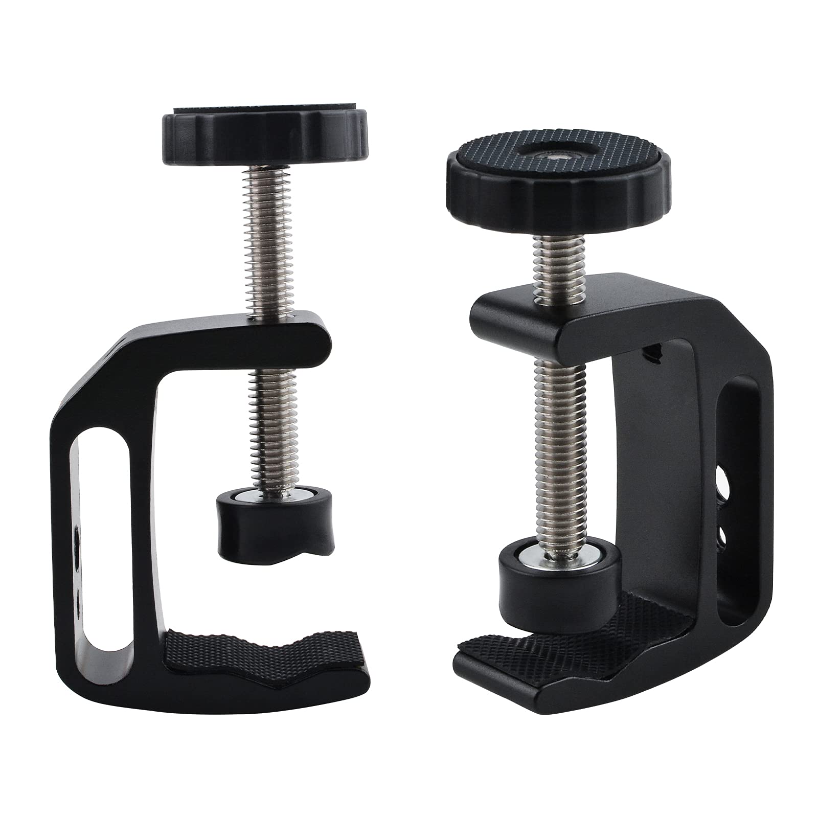 INCREWAY Universal C-Clamp, 2PCS Aluminum Alloy Universal C Table Desk Clamp with 1/4 and 3/8 Thread Hole for Desk Camera