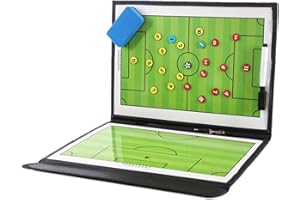 Pure Vie Magnetic Soccer Coaching Tactics Board, Portable Soccer Clipboard for Coaches Soccer Dry Erase Whiteboard Strategy Tactical Blackboard Football Coach Board with Player Markers, Pen and Eraser
