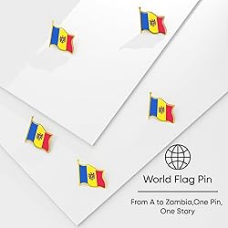 Moldova Flag Lapel Pin - Enamel Metal National