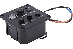 Acoustic Guitar Pickup With Onboard Preamp Equalizer EQ - Sound Hole Instrument Accessory