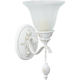 Grafelstein Wandlampe Maison - Shabby Chic Landhaus Stil Weiß/Braun