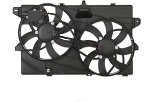 AUTO SHACK AutoShack Radiator Dual Cooling Fan Assembly with Controller Replacement for Ford Edge 2007-2015 Lincoln MKX 3.5L 3.7L V6 AWD FWD FA721394