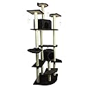iPet Cat Tree Condo Furniture Cat Scratch Post Pet House, Brown