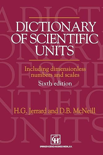 Download Dictionary of Scientific Units: Including Dimensionless Numbers And Scales PDF