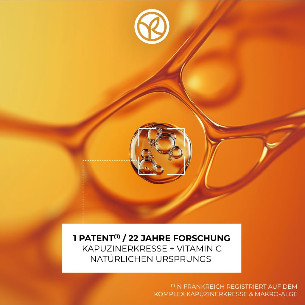 Yves Rocher Glow Énergie [C+] Glow Aktivierendes Serum – Strahlkraft-Boost - Für mehr Strahlkraft und geglättete Haut – Antioxidativer Schutz - Alle Hauttypen – Mit Vitamin C & Kapuzinerkresse – 30 ml 3
