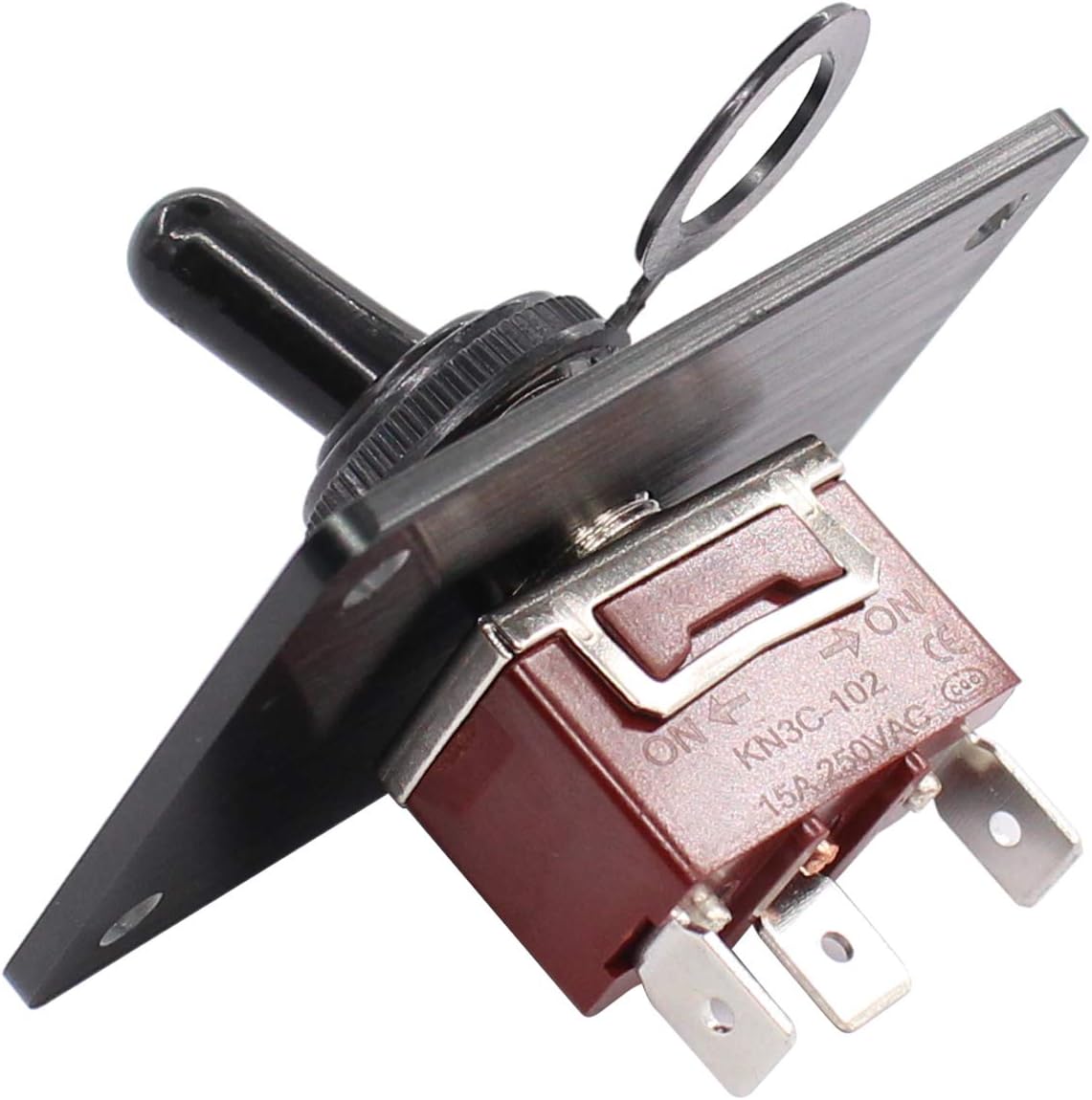 XtremeAmazing Marine Rocker Toggle Switches for Boat 12V 15A On Off On Up Down Momentary Panel 3Pin Control Trim Switch : Sports & Outdoors