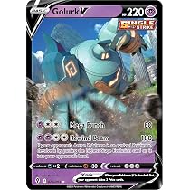 Pokémon Golurk V - 070/203 - Ultra Rare - Sword & Shield