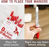 Volcanics Red Dry Erase Markers Low Odor Fine Whiteboard Markers 12 view 2