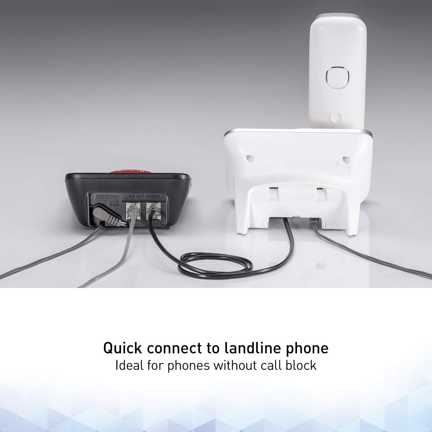 Panasonic Call Blocker for Landline Phones, One-Touch Call Block and 16, 000 Number Block, Bilingual Talking Caller ID - KX-TGA710 / KX-TGA760 (Black) (KX-TGA710B / KX-TGA760B) (Renewed): Electronics