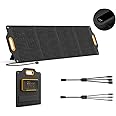 Powerness 200 Watt 18V Portable Solar Panel Solar Charger with LCD Digital Window, Foldable Solar Panel with USB-C Cable&USB-A Output for Portable Power Station Solar Generator, RV, Camping, Outdoors