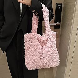 Plush Underarm Bag Ladies Fluffy Shoulder Bag Women